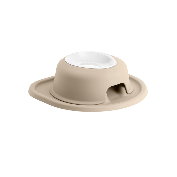WeatherTech Single High Pet Feeding System, Poly Bowl Color Tan