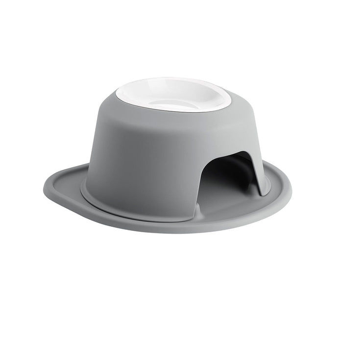 WeatherTech Single High Pet Feeding System, Poly Bowl Color Dark Grey
