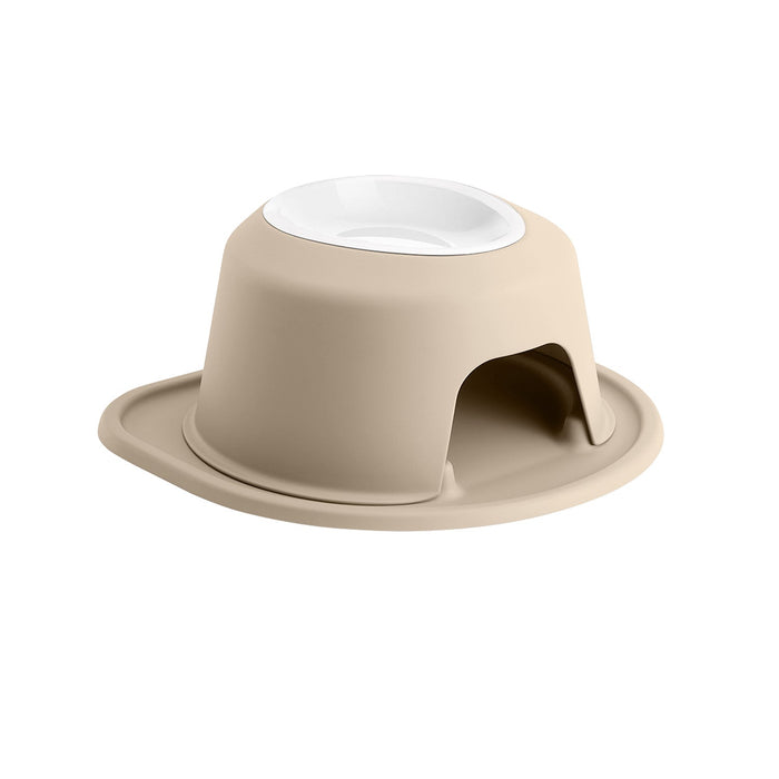 WeatherTech Single High Pet Feeding System, Poly Bowl Color Tan