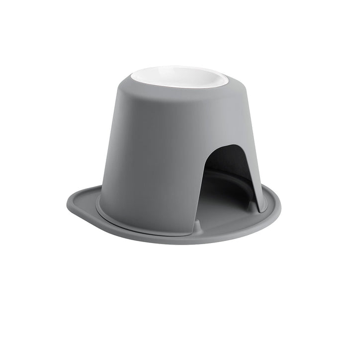 WeatherTech Single High Pet Feeding System, Poly Bowl Color Dark Grey
