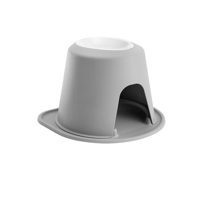 WeatherTech Single High Pet Feeding System, Poly Bowl Color Light Grey