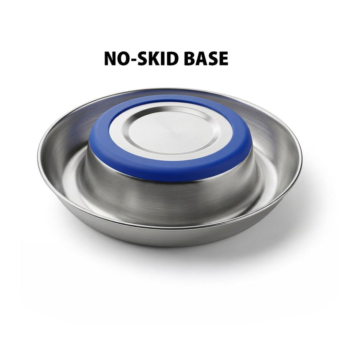 Jeffers SS Anti-Ant Bowl, Fixed Base, w/no skid base Size 64 oz