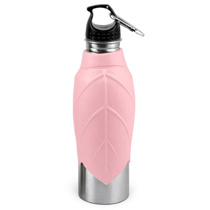 Jeffers SS Dog Travel Water Bottle with Silicone sipper Color Pink