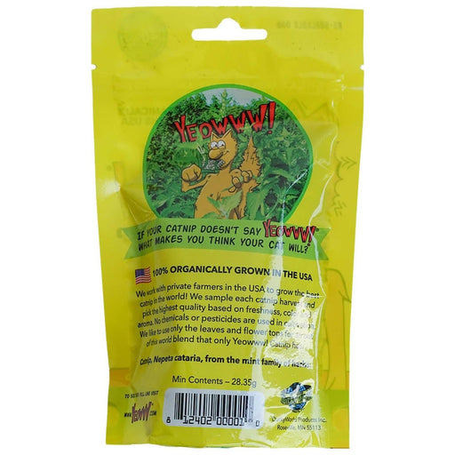 Yeowww! Organic Catnip Leaf & Flowertop Catnip Blend - DWPY7 - Reusable Bag - 1 oz - 2