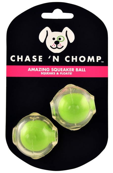 Amazing Squeaker Ball, 1.5 2pk Color Green