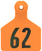Z2 2 - Piece Large Numbered Tags, Orange - Jeffers - Farm & Ranch Supplies > Identification & Ear Tags