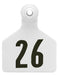 Z2 2 - Piece Large Numbered Tags, White - Jeffers - Farm & Ranch Supplies > Identification & Ear Tags