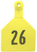 Z2 2 - Piece Numbered Maxi Tag, Yellow - Jeffers - Farm & Ranch Supplies > Identification & Ear Tags
