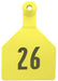 Z2 2 - Piece Numbered Maxi Tag, Yellow - Jeffers - Farm & Ranch Supplies > Identification & Ear Tags