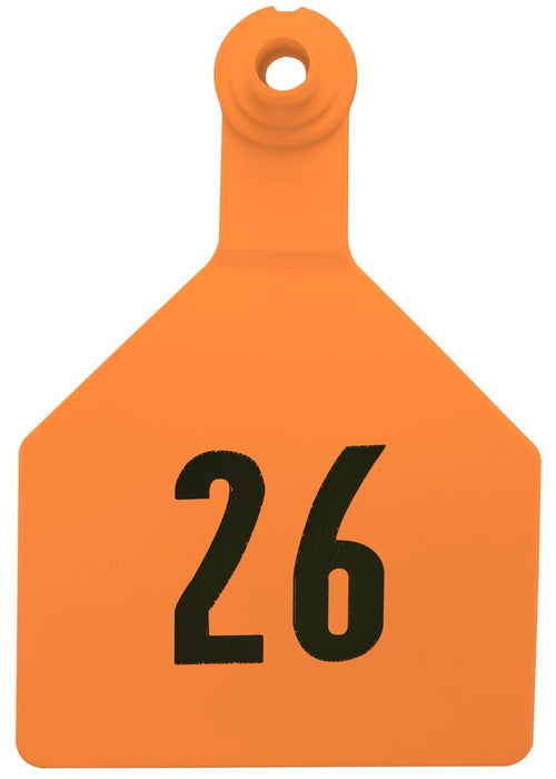 Z2 2 - Piece Numbered Maxi Tags, Orange - Jeffers - Farm & Ranch Supplies > Identification & Ear Tags