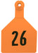 Z2 2 - Piece Numbered Maxi Tags, Orange - Jeffers - Farm & Ranch Supplies > Identification & Ear Tags