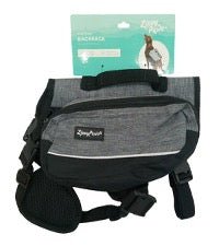 Zippy Paws Lightweight Adventure Backpack, Graphite - ZPP16 - Extra Large - 11