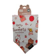 Zippy Paws Reversible Pet Bandana for Dogs Under 20” Neck - ZPP19 - Petit Sweets - 2