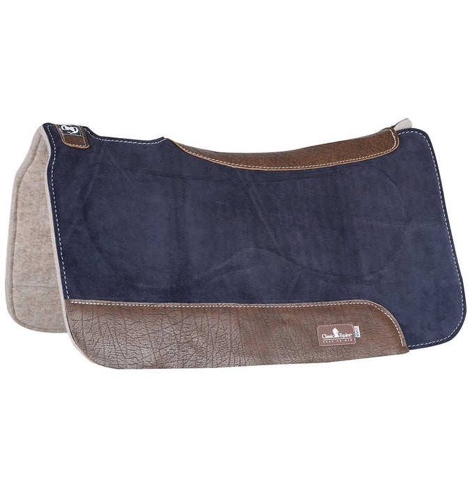 Zone Suede/Felt Saddle Pad - CR17 - Zone Suede/Felt Pad, Chocolate Brown - 2