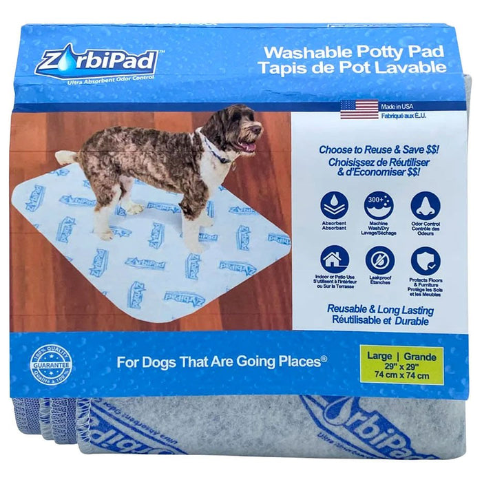 ZorbiPad Washable & Reusable Potty Pad - 024ZPP-29291 - 29"x29" LG - 7