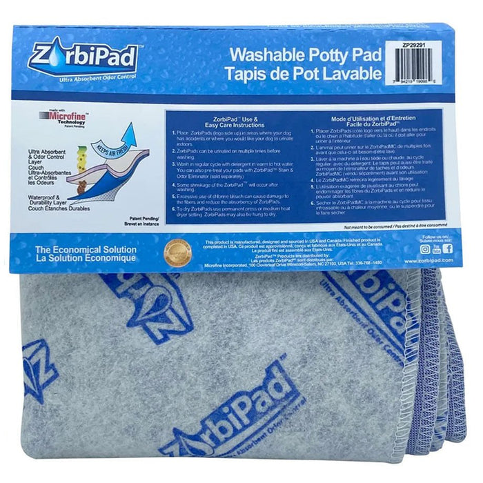 ZorbiPad Washable & Reusable Potty Pad - 024ZPP-29291 - 29"x29" LG - 8